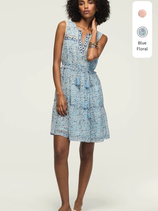 Lucky Brand Dresses & Skirts - Printed Embroidered Yoke Mini Dress